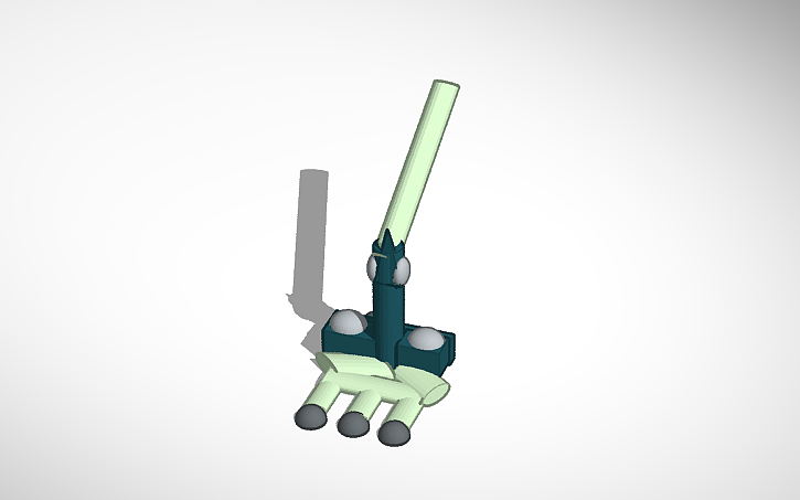 3D design (Broken) Cloak-Bot Left Leg - Tinkercad