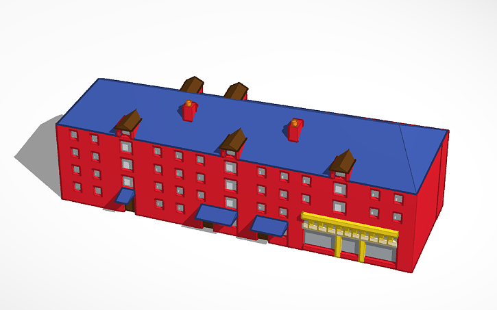 3D design Historic Properties building 2 - Tinkercad