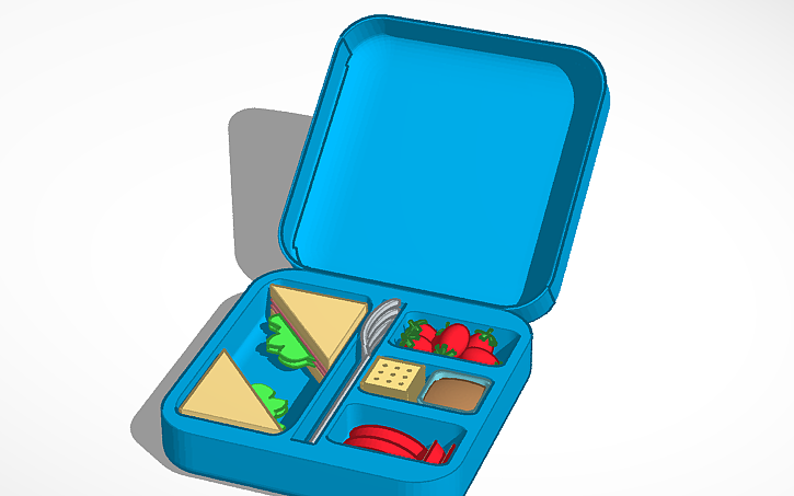 3D design Lunch box - Tinkercad