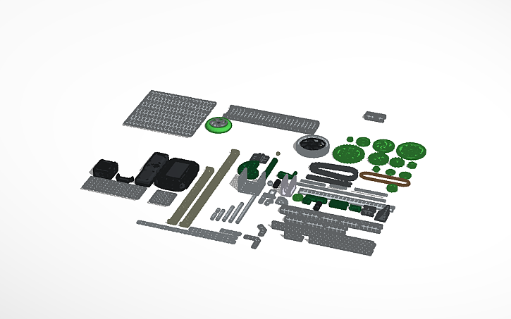 Tinkercad Components List 3D design Copy of VEX V5 Parts - Tinkercad