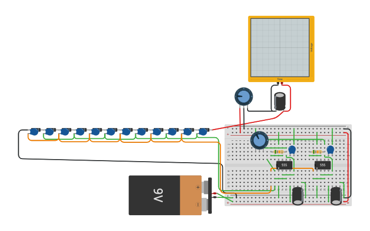 Circuit design Voltage Multiplier (Safe) - Tinkercad