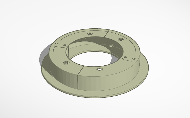 3D design Circular Junction Box Extension - Tinkercad