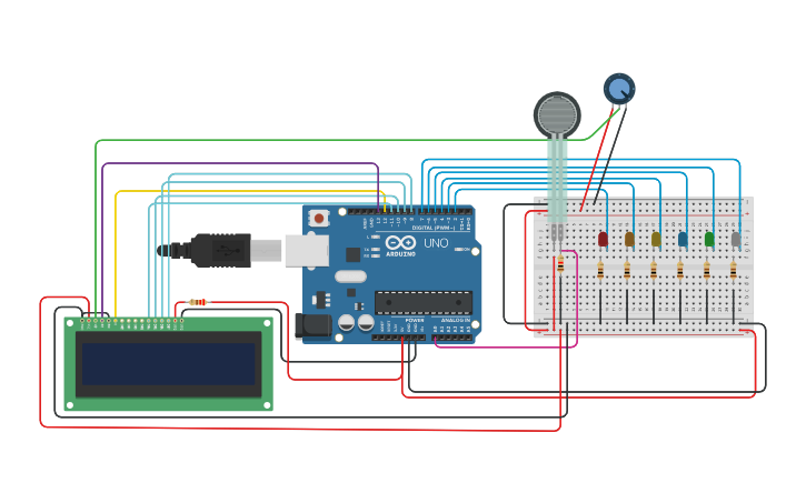 Circuit design FSR SENSOR - Tinkercad