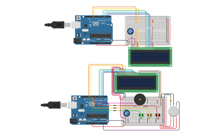 Circuit design Arduino Gas Detector - Tinkercad