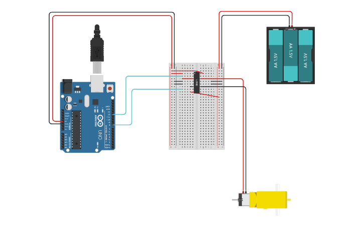 Circuit design Write a simple Arduino code to control a DC motor ...