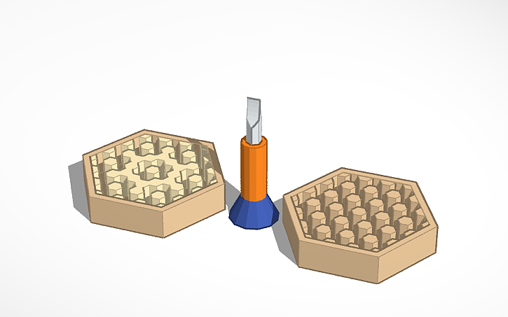 3D design Hexagon Bit - Tinkercad