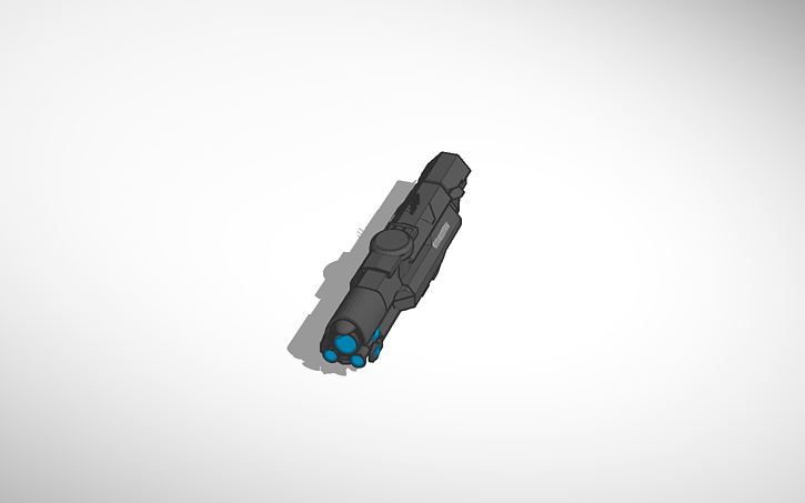 3D design UNSC Infinity - Tinkercad