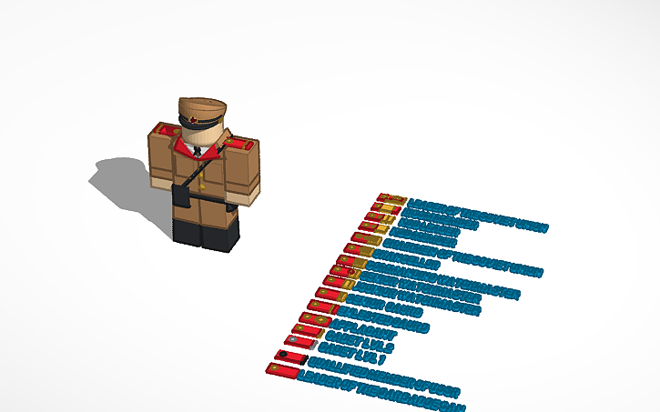 3D design Glorious Soviet Ranks - Tinkercad