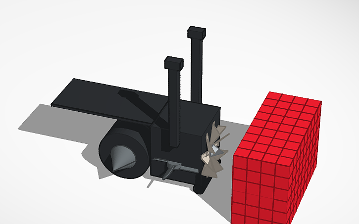 3D design destruction machine - Tinkercad