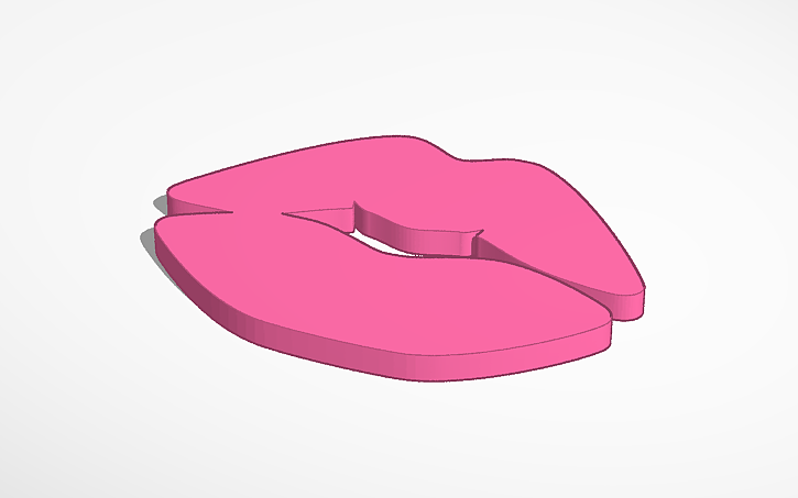 3D design Lips - Tinkercad