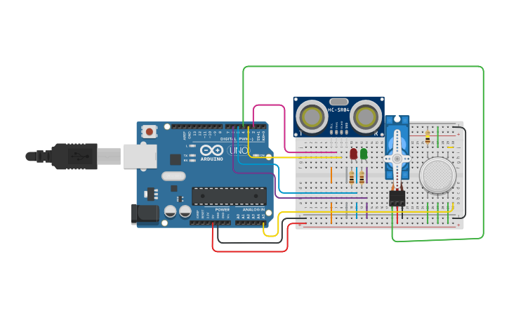 Circuit design Sensor - Tinkercad