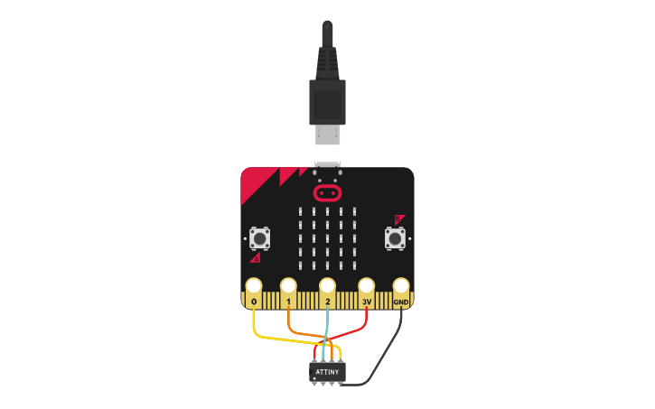 Circuit design Arduino-Controlled Micro:Bit Display - Tinkercad