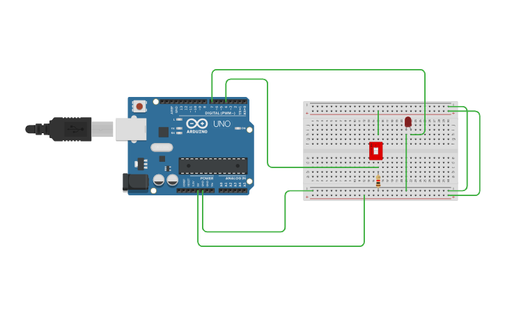 Circuit design Switch Led Control - Tinkercad