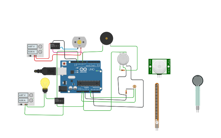 Circuit design smart city - Tinkercad