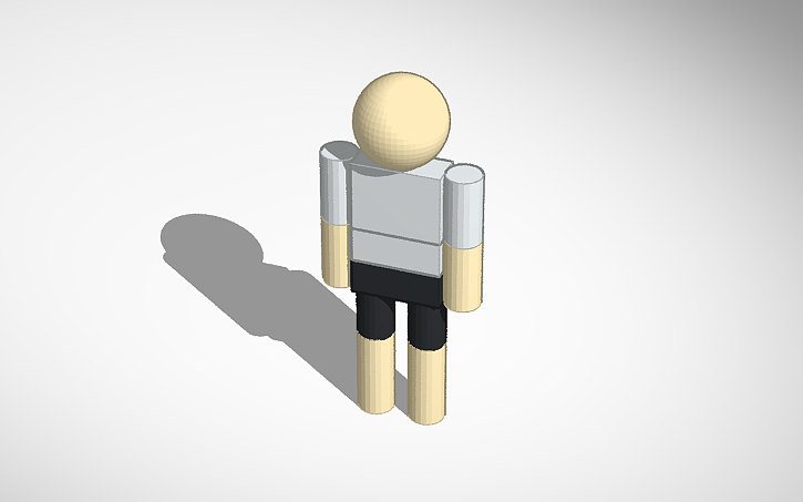 3D design Simlab ragdoll (Small, can stand) - Tinkercad