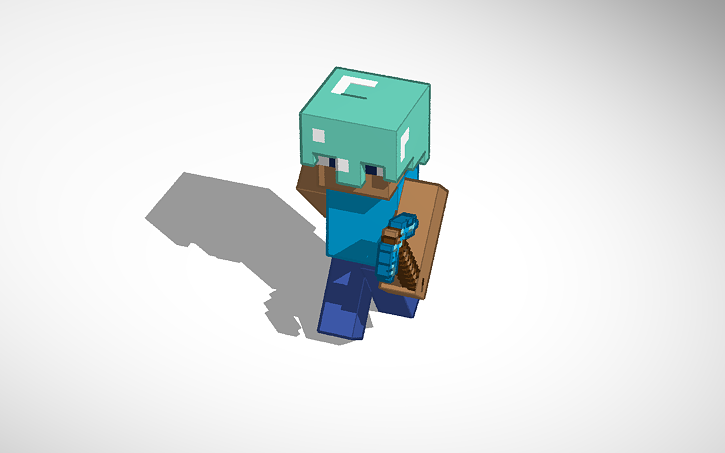 3D design Minecraft Steve - Tinkercad