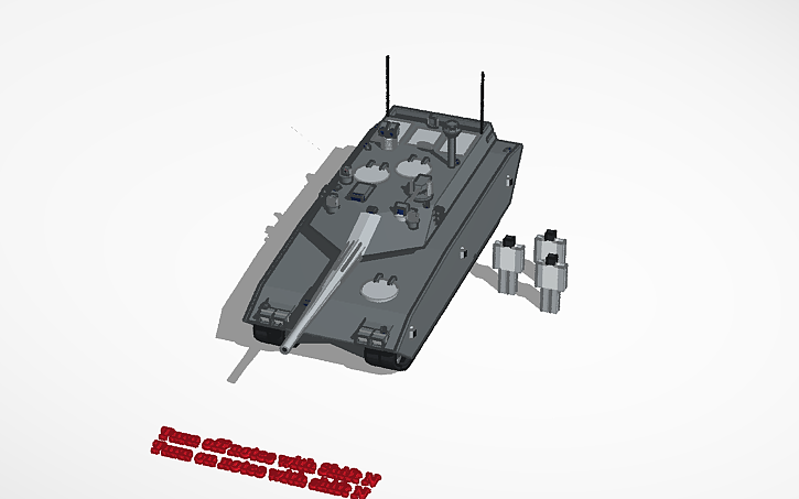 3D design FLXcACP Standard Tank - Tinkercad
