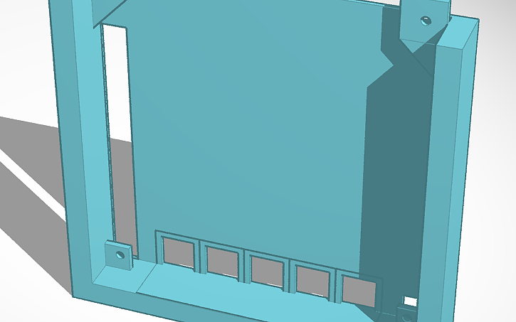 3D design LED Matrix P5 Right Open - Tinkercad
