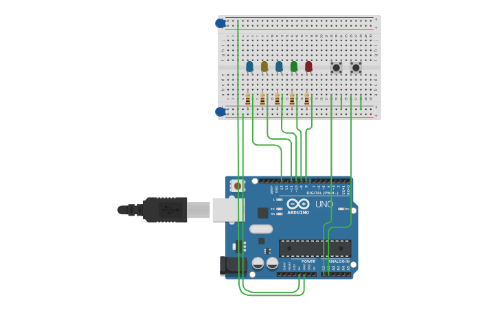 Circuit design CCAMD_PCINT_Interrupts_01 - Tinkercad