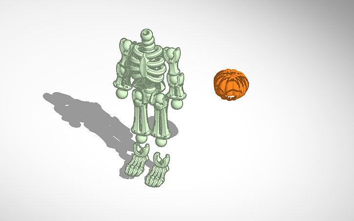 3D design Skeleton with head - Tinkercad