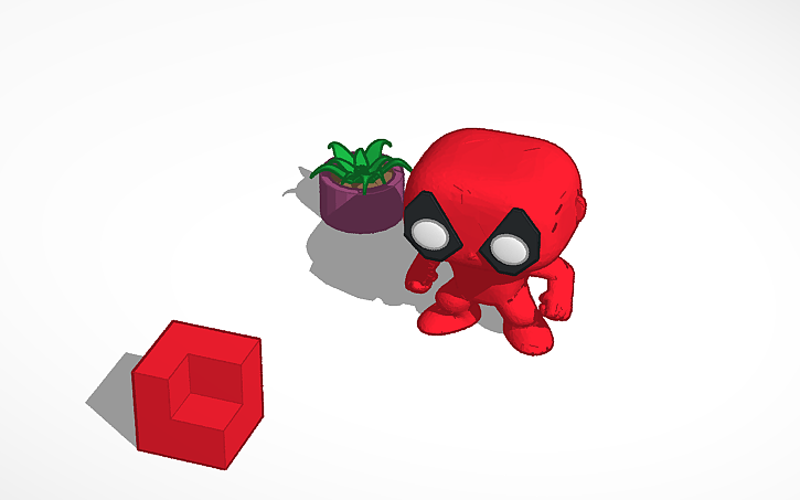 3D design Funko Pop - Tinkercad