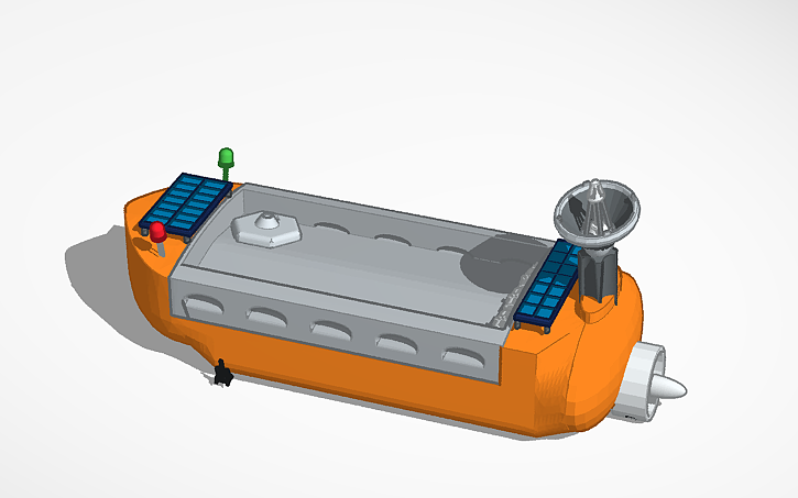3D design life raft - Tinkercad