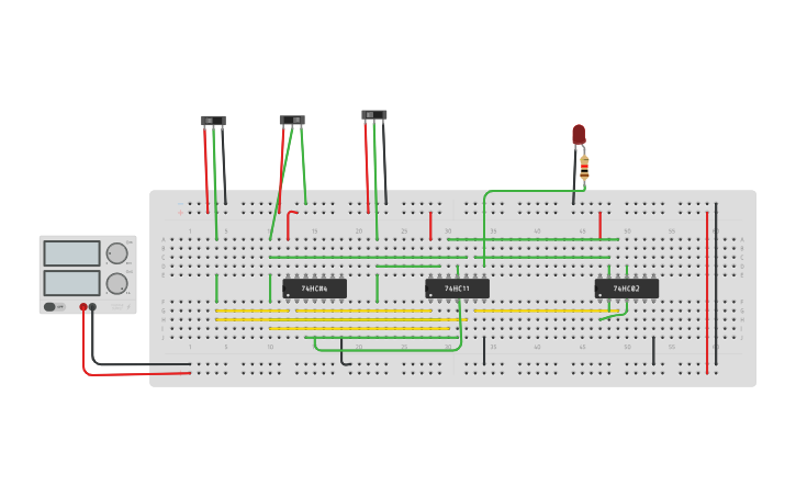 Test Cell Tinker Circuit design Lab 8 Binary Cell - Tinkercad
