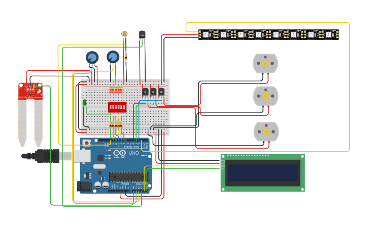 Circuit design proyecto - Tinkercad