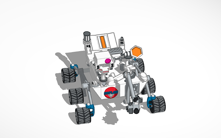 Cad Block Mars Rover 3D design Mars Rover - Tinkercad