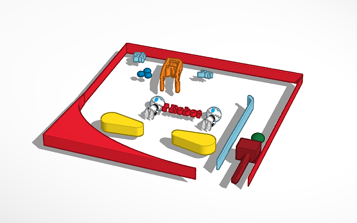 3D design Pinball Machine - Tinkercad