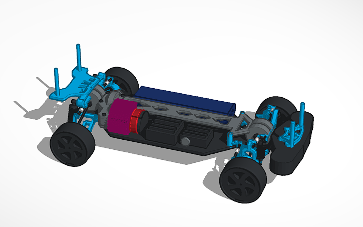 3D design RC car design - Tinkercad