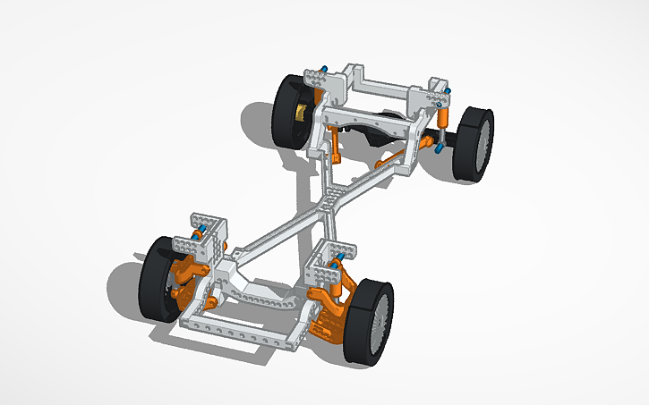 3D design Working Car fame - Tinkercad