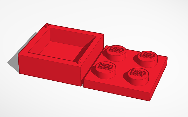 3D design LEGO® box (PROTOTYPE) - Tinkercad