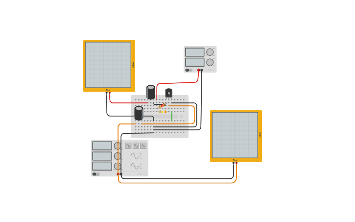 Circuit design AEC_Job10 Transistor Amplifier - Tinkercad
