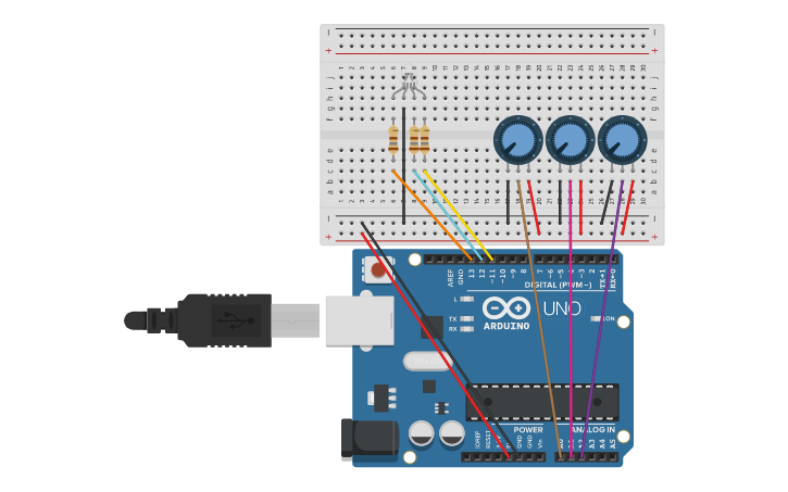Circuit design Arduino Simulator Cont. - Tinkercad