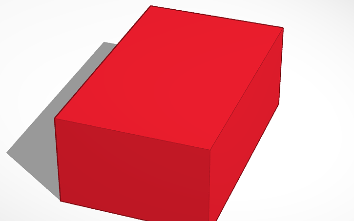 3D design rectangle - Tinkercad