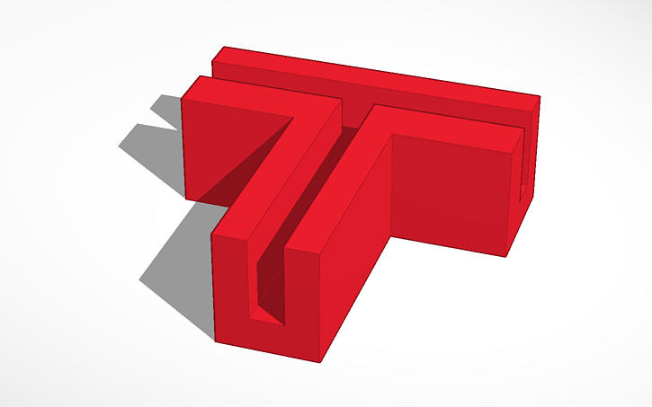 3D design cannon fuse t juntion - Tinkercad