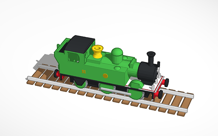 3D design V1 TVS Oliver The Great Western Engine (GWR 14xx) - Tinkercad