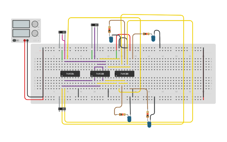 Circuit design DEMULTIPLEXER - Tinkercad