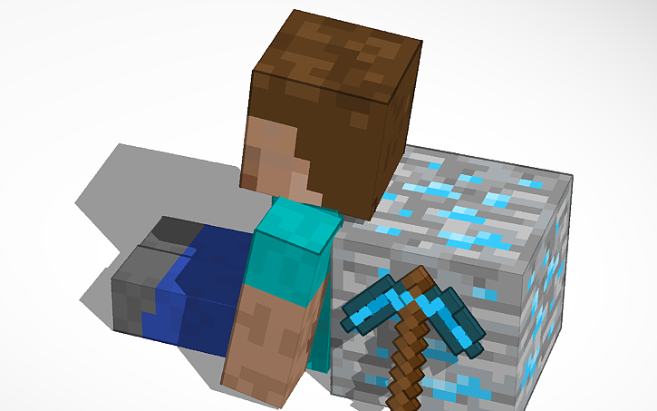 Minecraft Solidworks 3D design Minecraft - Tinkercad