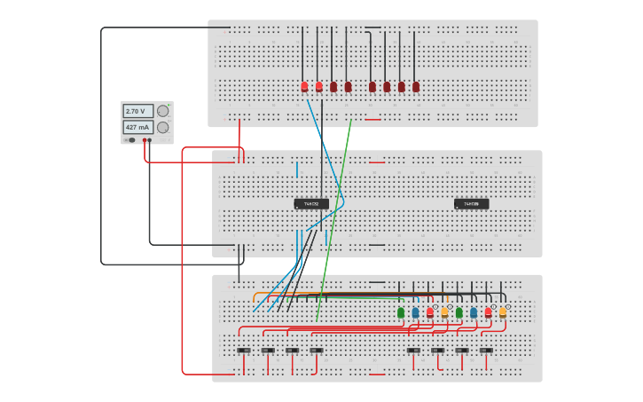 Circuit design COPY IC Trainer Kit - Tinkercad