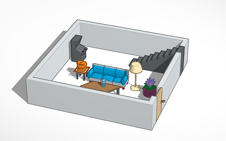 3D design Living Room - Tinkercad