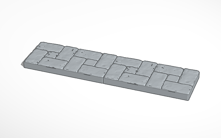 3D design 4x1 Floor - Tinkercad