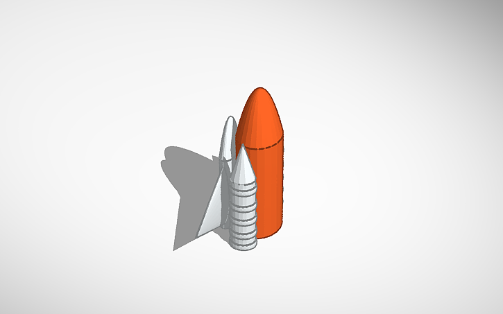 Cad Software Rocketship 3D design Rocketship - Tinkercad