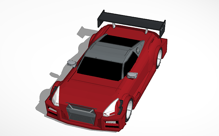 3D design Nissan GTR R35 LeMans - Tinkercad