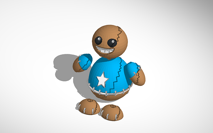 3D design kick the buddy - Tinkercad