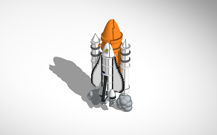 3D design Rocket - Tinkercad