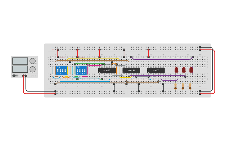 Circuit design Encoder - Tinkercad