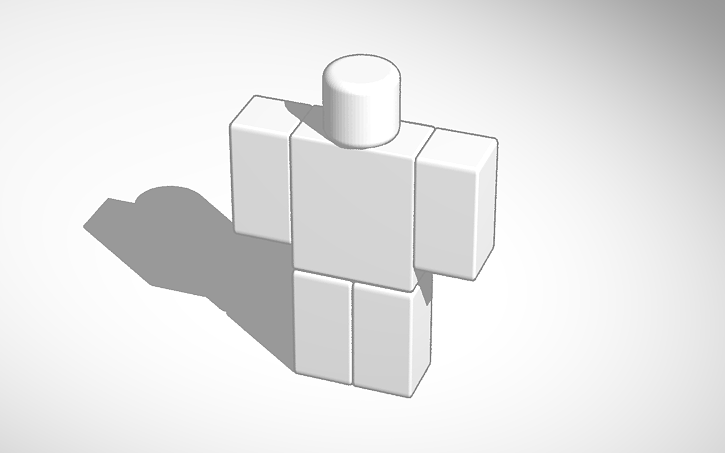 3D design Roblox - R6 template - Tinkercad