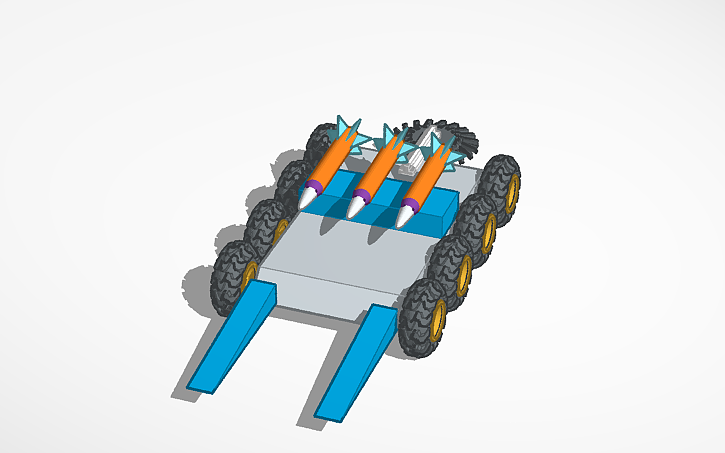 Pyramid Ramp Battlebot Design 3D design BattleBot - Tinkercad